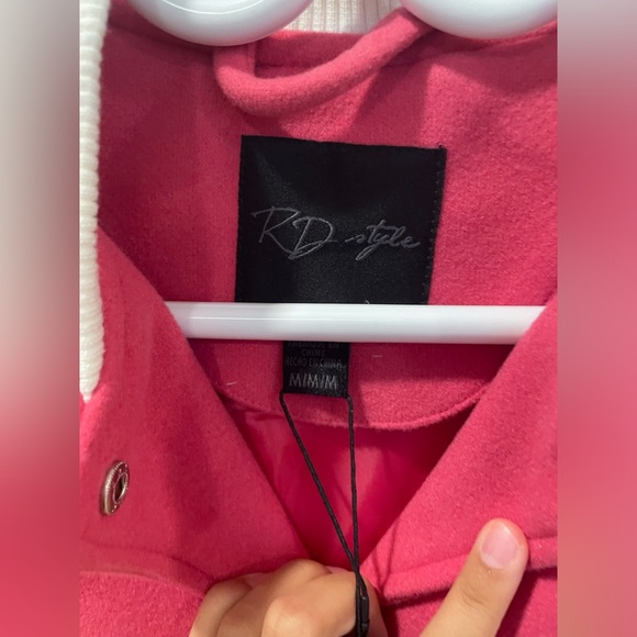 RD style pink varsity jacket - Picture 3 of 13